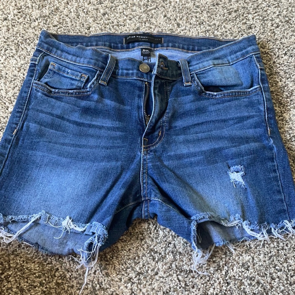 Flying monkey dark blue jean shorts